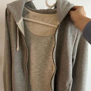 Muji Men’s Size S Sweatshirt Zip Up Hoodie Grey